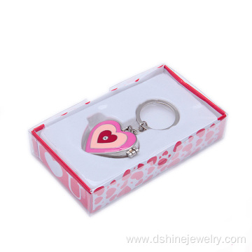 Free Design Custom Heart Shape Metal Love Wholesale Keychain